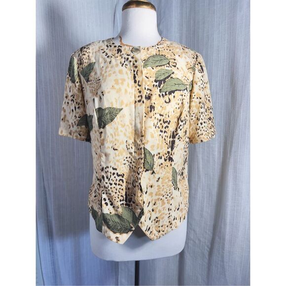 Kathy Che | Women’s | Blouses | S | Vintage Patterned Button Down Blouse - Picture 1 of 5